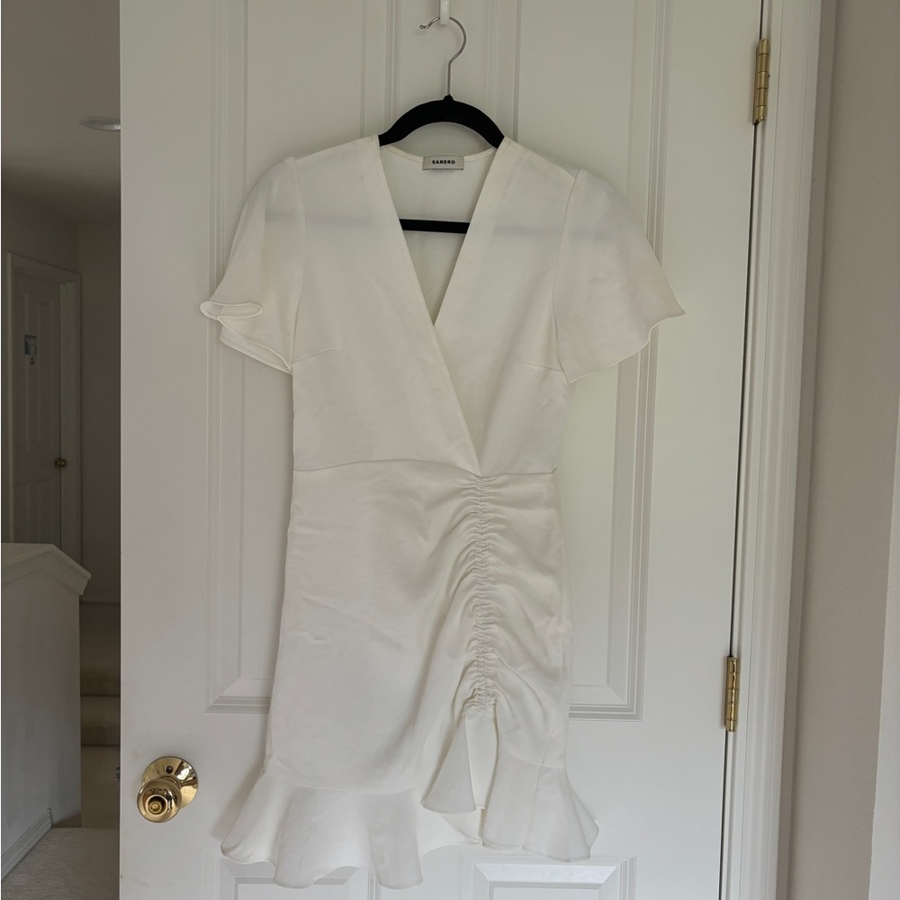 Sandro Elegant White Blouse - Picture 6 of 15